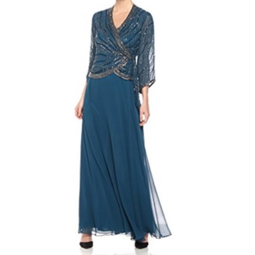 Navy JKARA Evening Gown Size 18